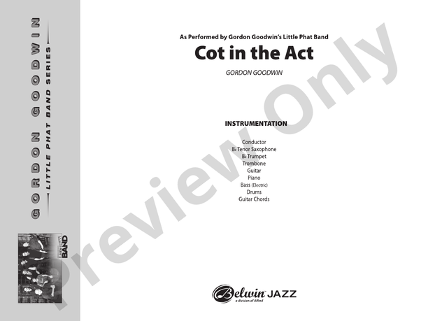 Cot in the Act - Jazz Ensemble Conductor Score & Parts (Digital Download)