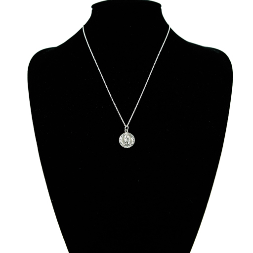 ***WAS $39.95***Sterling Silver Chain & Pendant Round Pendant with a Treble Clef
