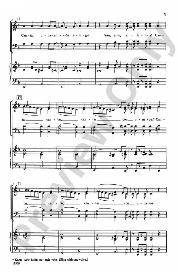 ¡Cantar! (Sing!) - SATB Choral Octavo (Digital Download)