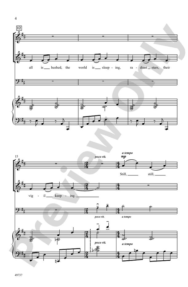 Still, Still, Still - SSA Choral Octavo (Digital Download)