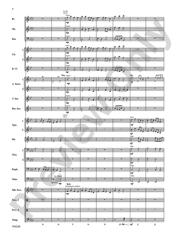 Cradle Hymn - Concert Band Conductor Score & Parts (Digital Download)