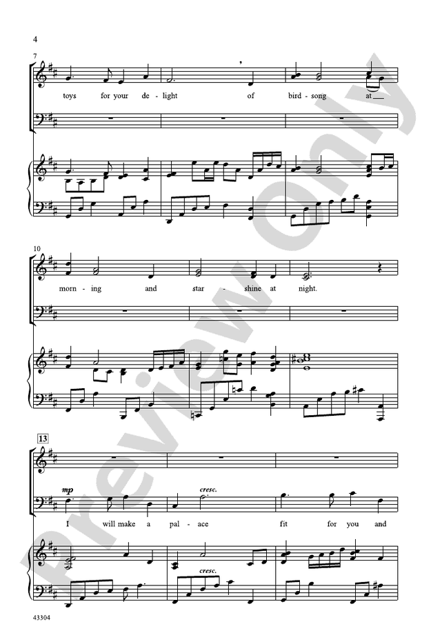 And This Shall Be for Music - SAB Choral Octavo (Digital Download)