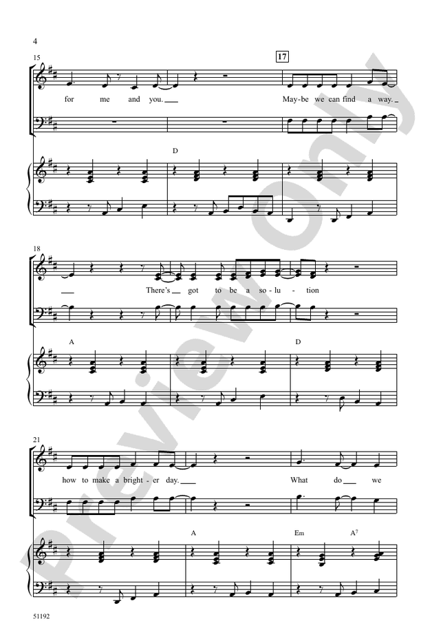 Give a Little Love - SATB Choral Octavo (Digital Download)