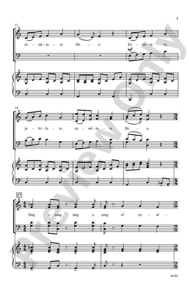 Exsultate in Seven - SATB Choral Octavo (Digital Download)