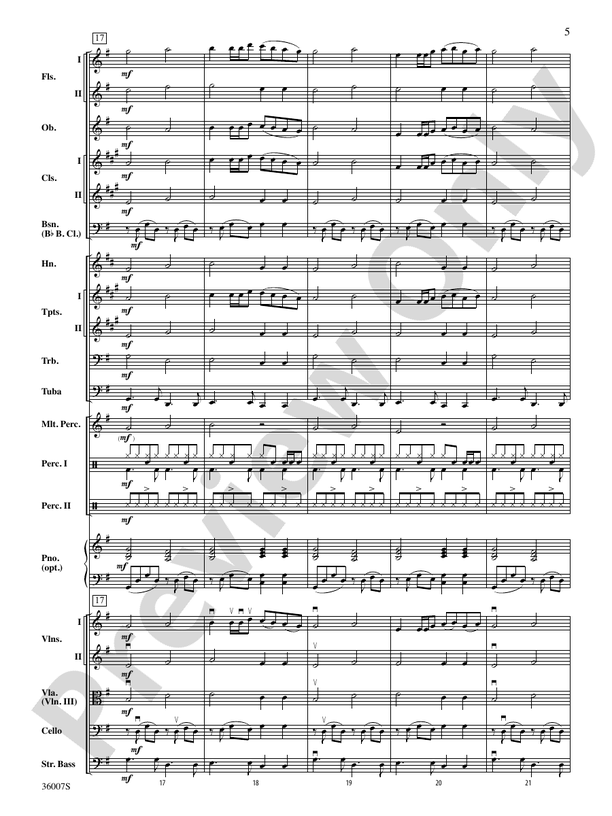 Hold My Hand - Full Orchestra Conductor Score & Parts (Digital Download)