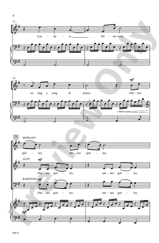 Laudate Dominum - SAB/3 Part Mixed Choral Octavo (Digital Download)