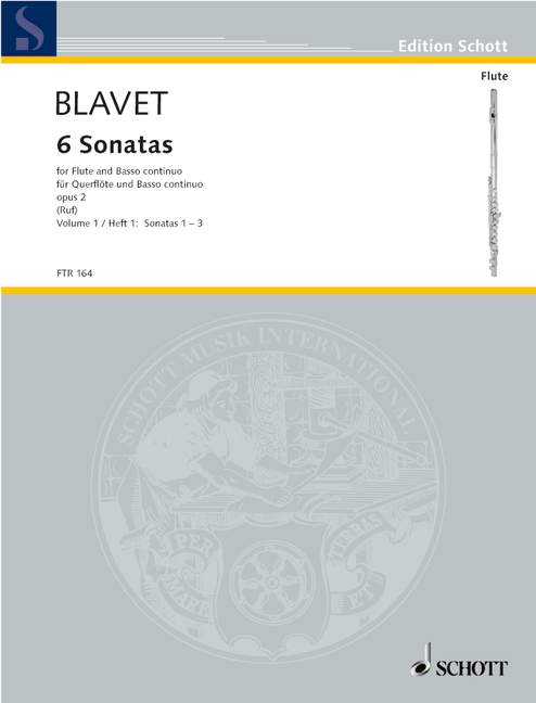 Six Sonatas Flute/BC Volume 1 Nos 1-3