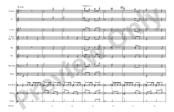 That's Entertainment – Marching Band Conductor Score & Parts (Digital Download)