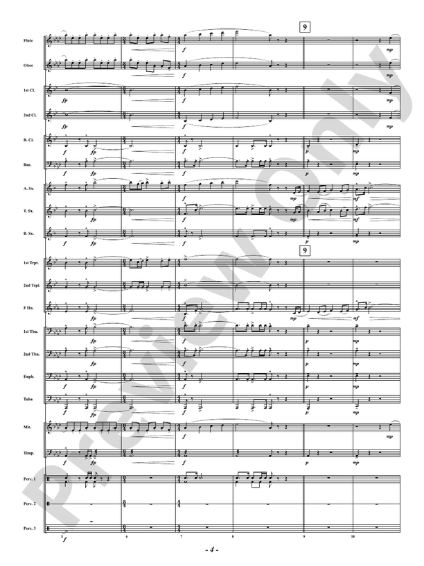 Tribute - Concert Band Conductor Score & Parts (Digital Download)