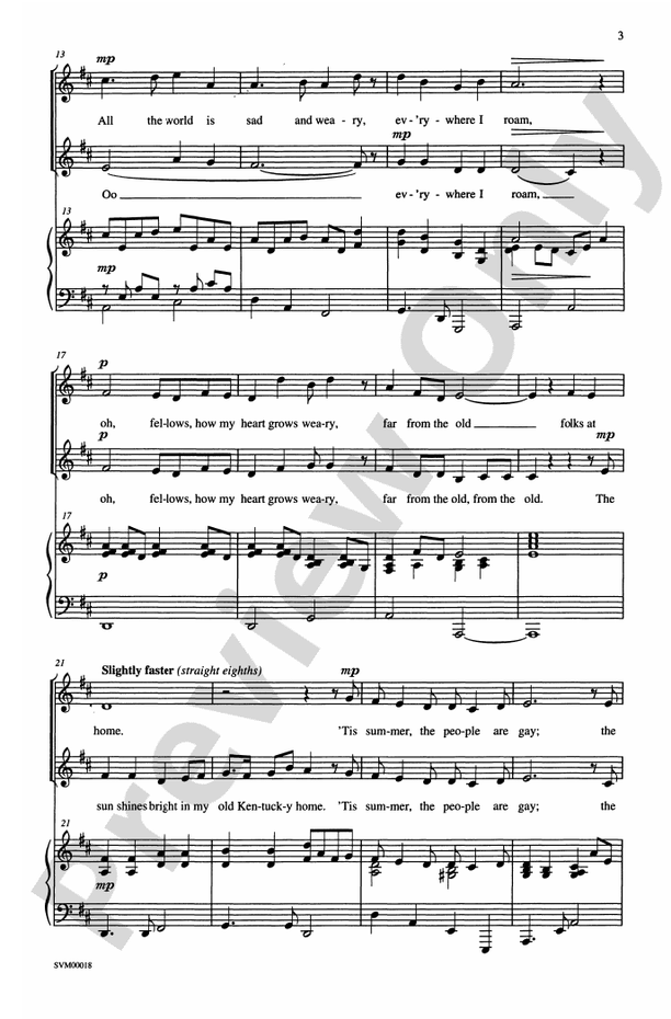 A Stephen Foster Trilogy - 2-Part Choral Octavo (Digital Download)