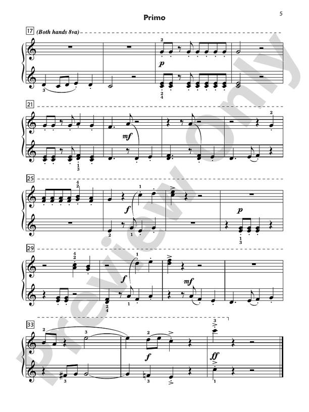 Premier Piano Course, Duet 3 - 1 Piano, 4 Hands (Digital Download)