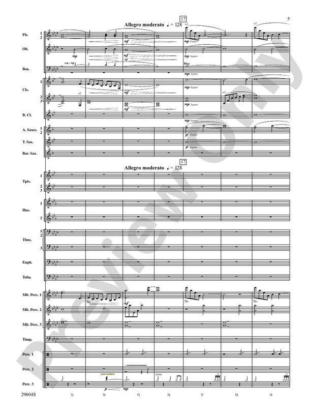 Glaciers - Concert Band Conductor Score & Parts (Digital Download)