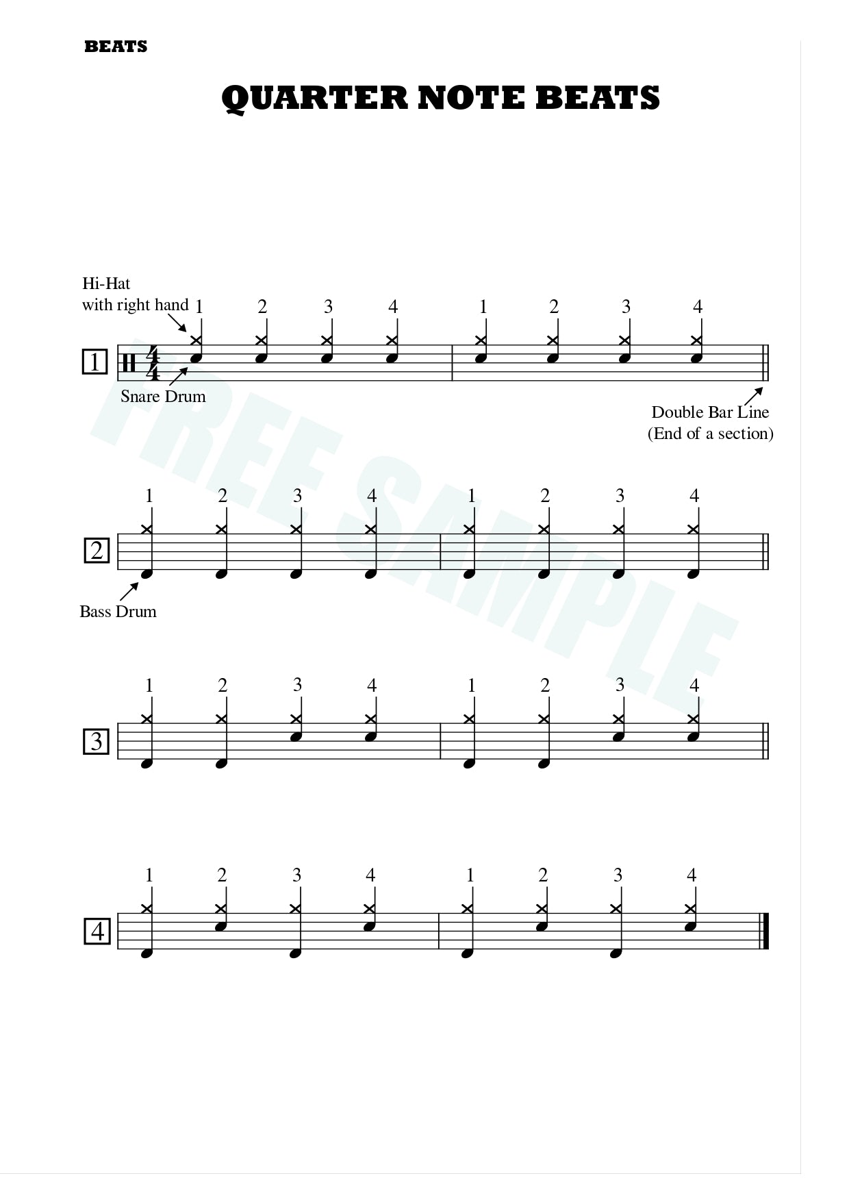 The Heartbeat: Basic Drum Set Method Volume 1 - Drums by Volgare 9780646840147