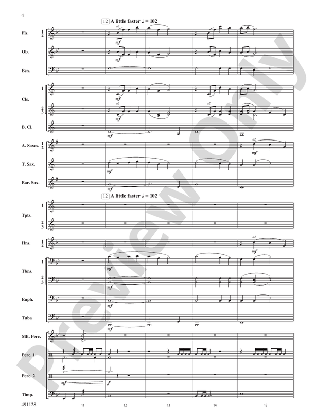 Golden Celebration Overture - Concert Band Conductor Score & Parts (Digital Download)