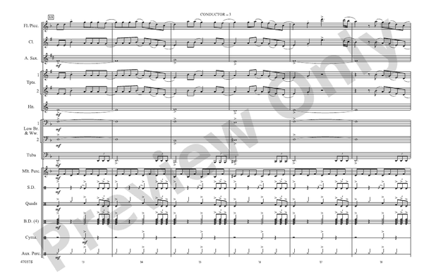 Believer – Marching Band Conductor Score & Parts (Digital Download)