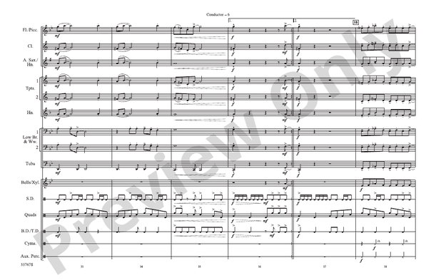 Girls, Girls, Girls – Marching Band Conductor Score & Parts (Digital Download)