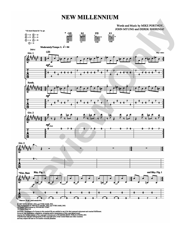 New Millennium - Guitar TAB (Digital Download)