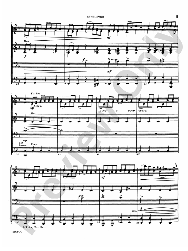 Three Chorale Preludes - Concert Band Conductor Score & Parts (Digital Download)