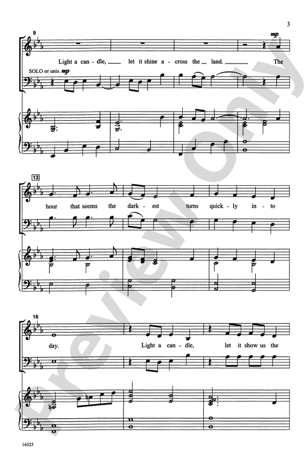 Light a Candle - Althouse/Keen – SATB Choral Octavo (Digital Download)