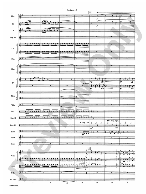 Flying – Full Orchestra Conductor Score & Parts (Digital Download)