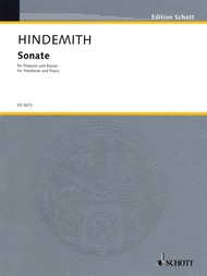 Hindemith - Sonata (1941) - Trombone/Piano Accompaniment Schott ED3673