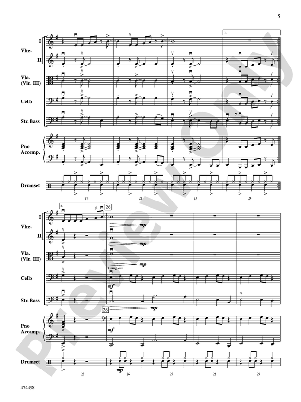 Feel It Still - String Orchestra Conductor Score & Parts (Digital Download)