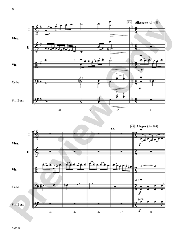 Ghosts of Brandenburg – String Orchestra Conductor Score & Parts (Digital Download)