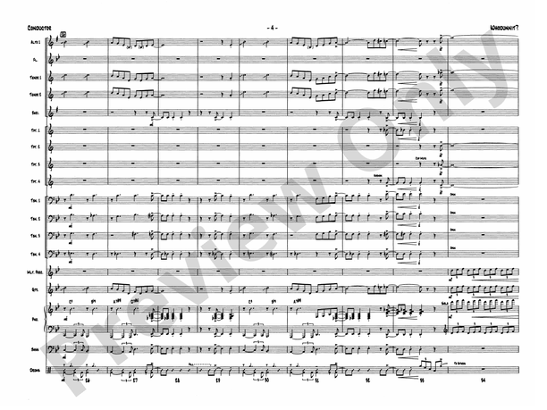Whodunnit? - Jazz Ensemble Conductor Score & Parts (Digital Download)