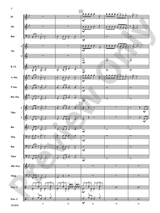 Danger Zone - Concert Band Conductor Score & Parts (Digital Download)
