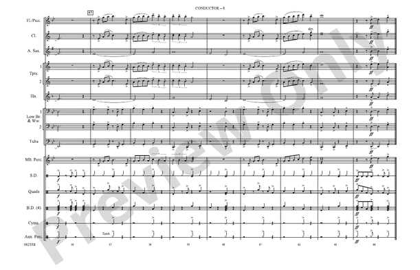 Liar – Marching Band Conductor Score & Parts (Digital Download)