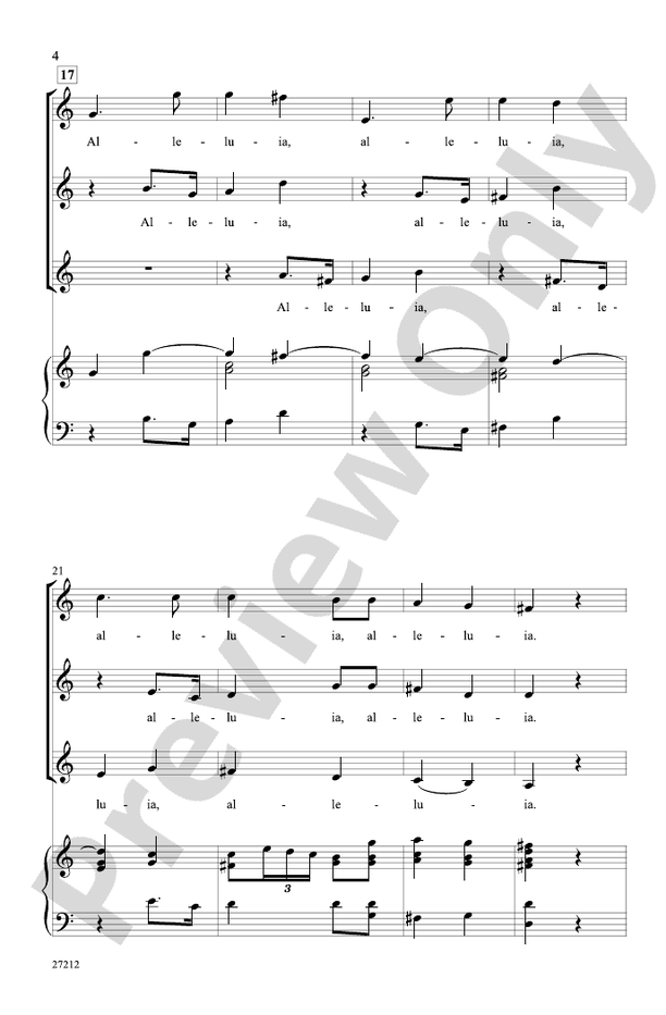 Alleluia (from Veni Sancte Spiritus) - SSA Choral Octavo (Digital Download)