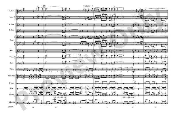 Give It All You Got – Marching Band Conductor Score & Parts (Digital Download)