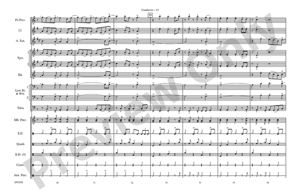 Hairspray Jam – Marching Band Conductor Score & Parts (Digital Download)