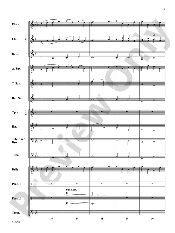Shadowlands - Concert Band Conductor Score & Parts (Digital Download)