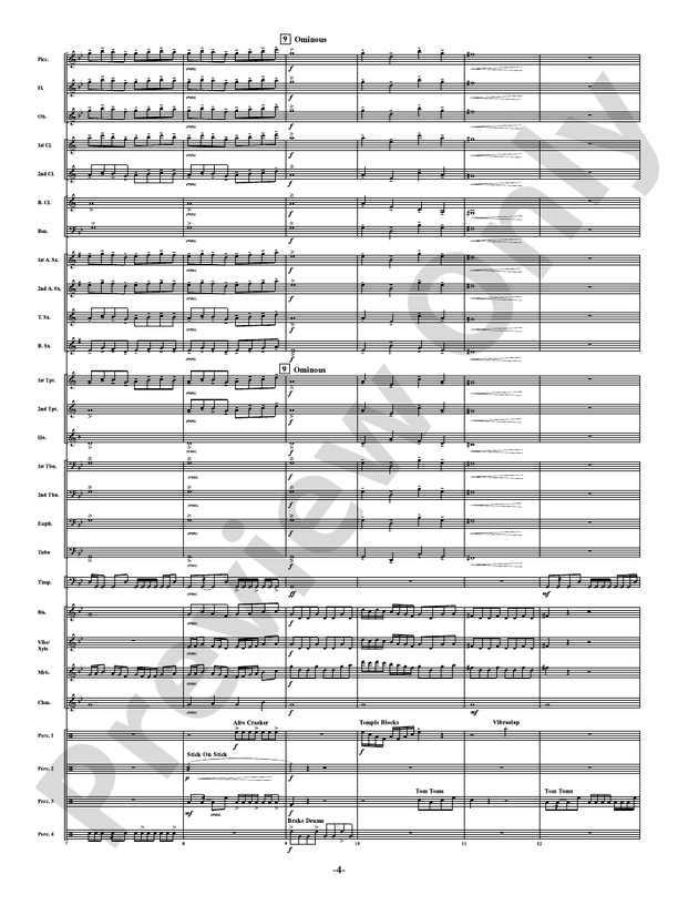 Industria - For Winds & Percussion Ensemble - Concert Band Conductor Score & Parts (Digital Download)