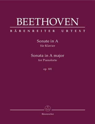 Sonata in A major Op. 101- Ludwig van Beethoven - Piano - Barenreiter