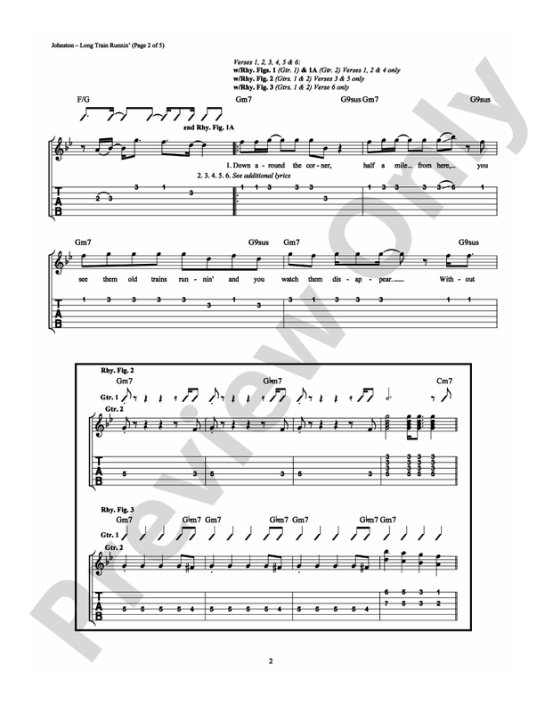 Long Train Runnin' - Easy Guitar (Digital Download)