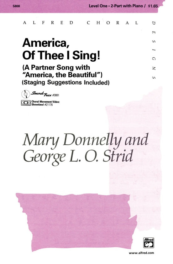 America, Of Thee I Sing! - 2-Part Choral Octavo (Digital Download)