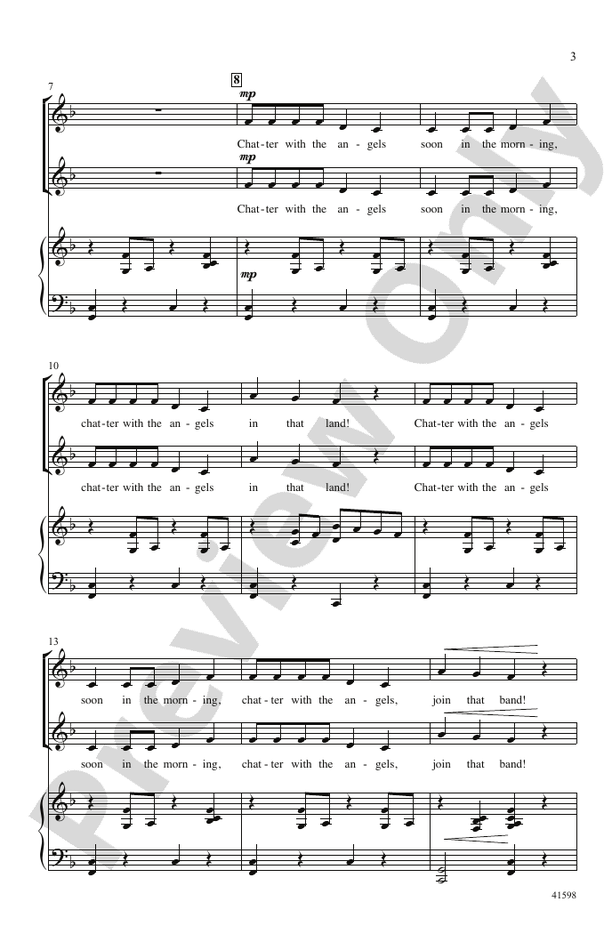 Chatter with the Angels – 2-Part Choral Octavo (Digital Download)