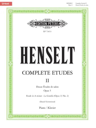 Henselt - Etude in A minor - Piano Solo (Digital Download)