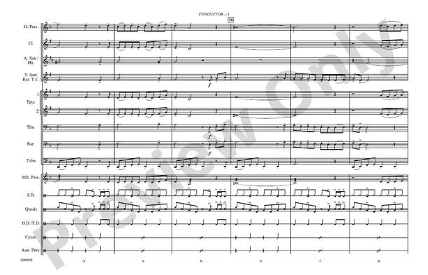 Thriller – Marching Band Conductor Score & Parts (Digital Download)