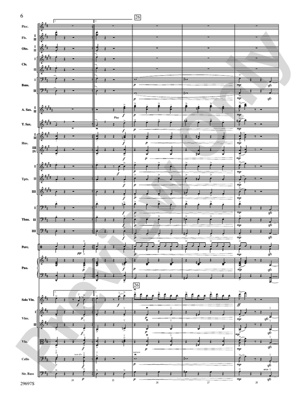 Fiddle-Faddle for Soloist and Full Orchestra – Full Orchestra Conductor Score & Parts (Digital Download)