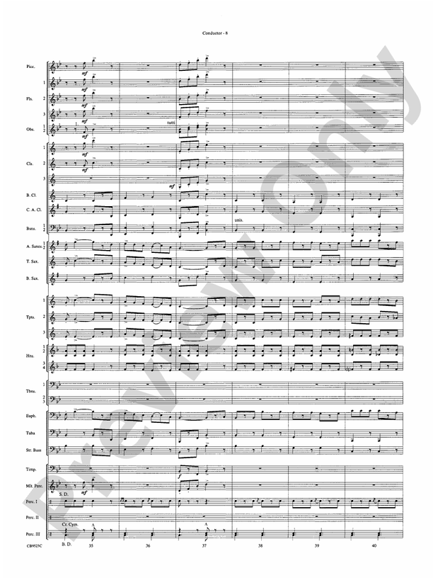 The Wizard of Oz (Medley) - Concert Band Conductor Score & Parts (Digital Download)