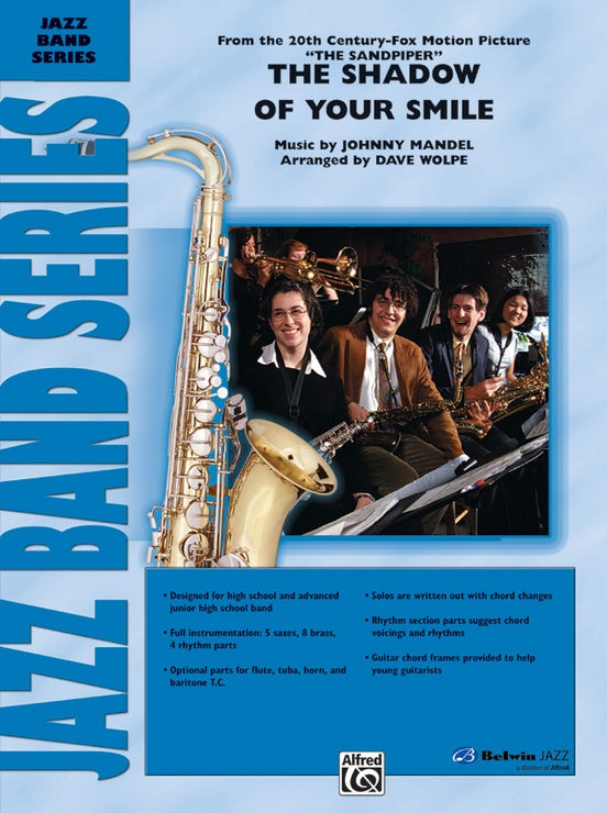 The Shadow of Your Smile (from The Sandpiper) - Jazz Ensemble Conductor Score & Parts(Digital Download)