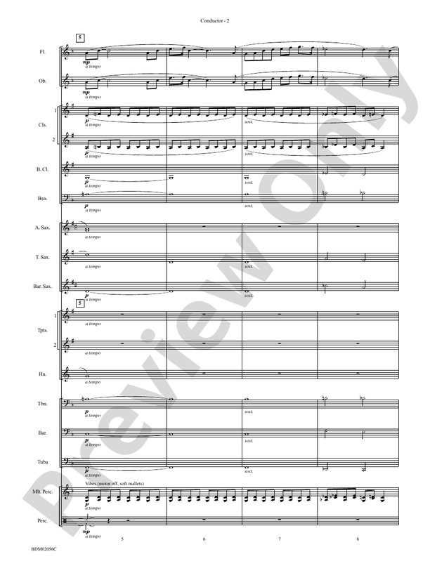 Romanza - Concert Band Conductor Score & Parts (Digital Download)