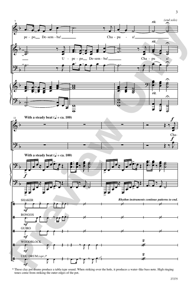 Chapua Kali Desemba (Chasing the Wild Winds of December - Swahili) – 3-Part Mixed Choral Octavo (Digital Download)