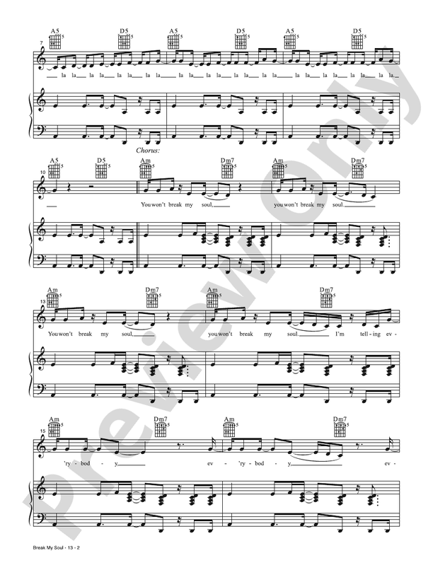 Break My Soul - Beyonce - PVG (Digital Download)