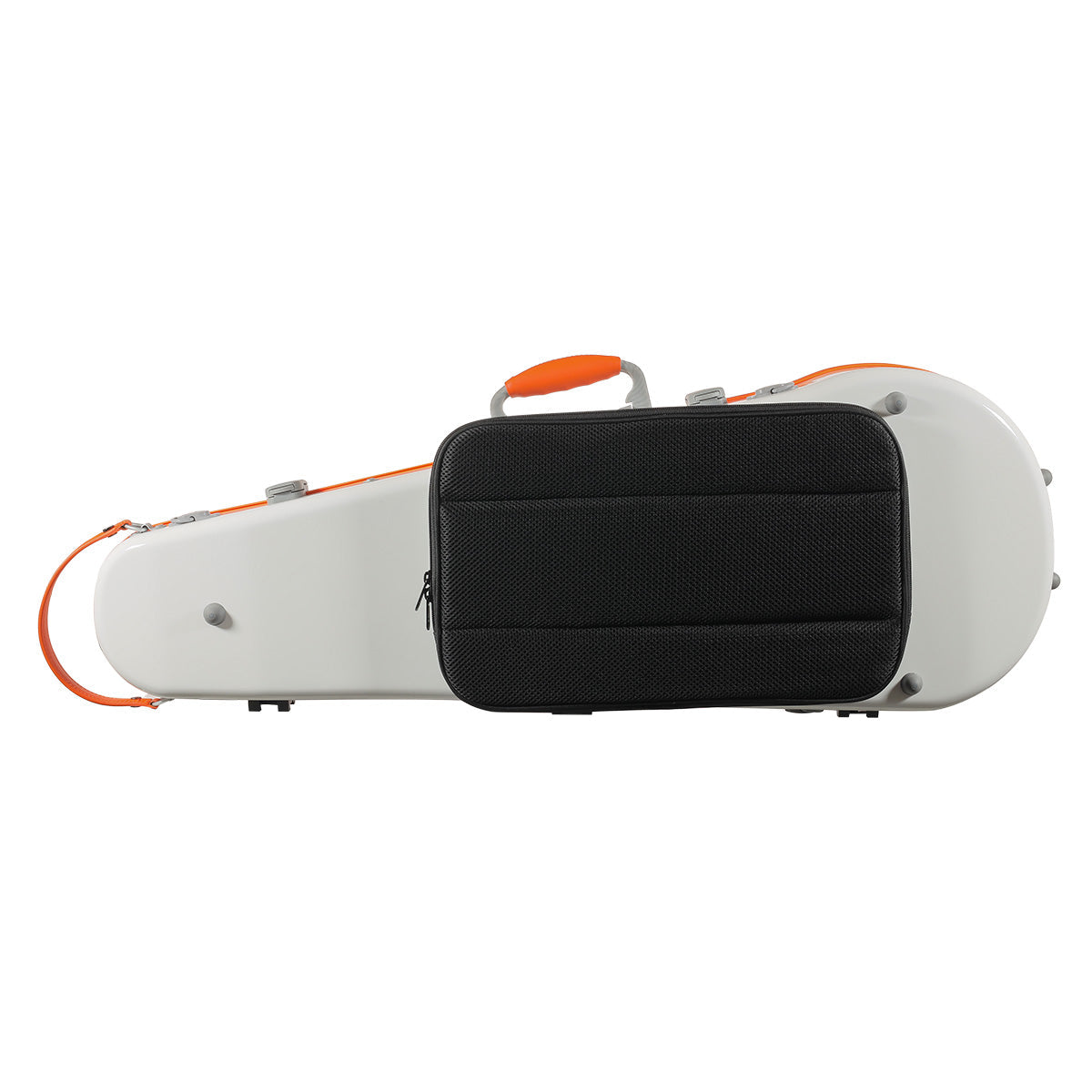 JML Carbon Fibre Adjustable 1.7 Arrow Viola Case White/Orange 15-16.5"