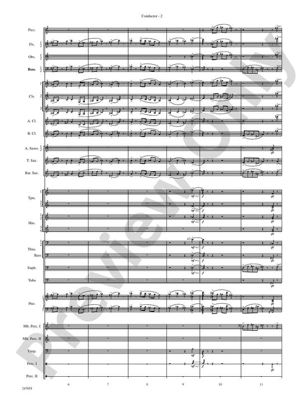 Frolicking Winds (from Symphonic Dance) - Concert Band Conductor Score & Parts (Digital Download)