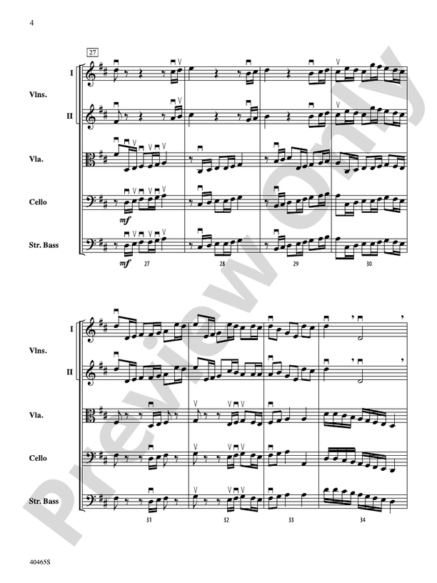 Passacaglia for Strings – String Orchestra Conductor Score & Parts (Digital Download)